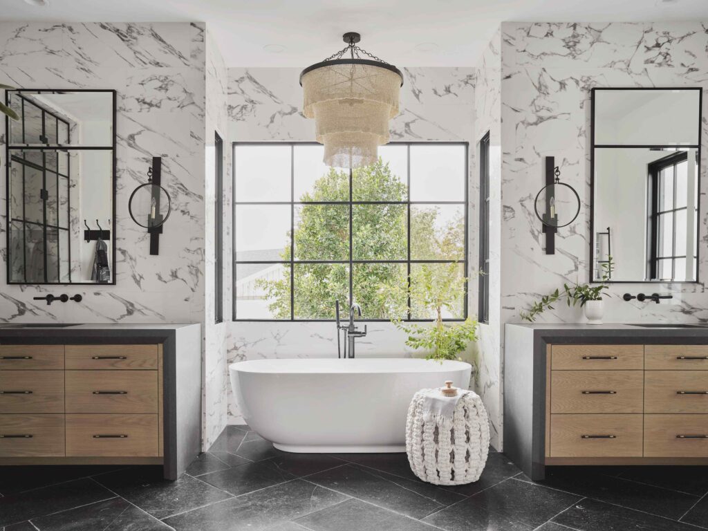double vanity Napa Farmhouse