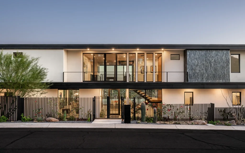 Modern custom home built by experienced Paradise Valley custom home builders